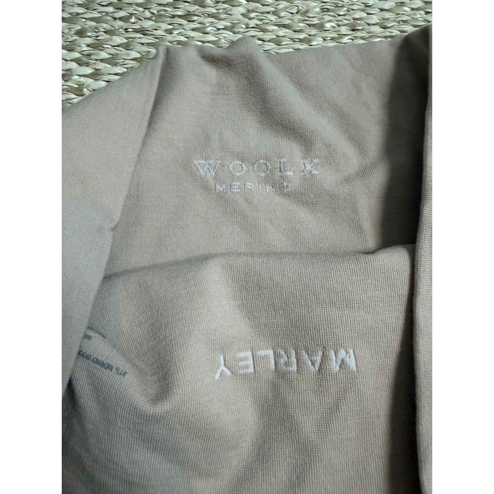 Woolx Marley Merino Wool High Waisted Shorts Tan Nude Large Seamless shapewear - Picture 5 of 8